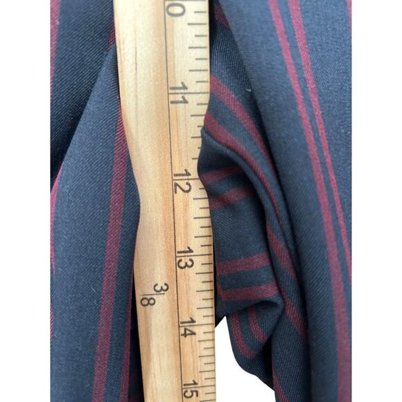 Loft Julie Trouser Size 10 Red Striped Straigh Leg Sailor High Rise Career Pants - Picture 9 of 11